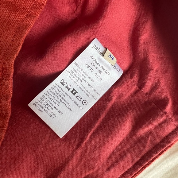 PALOMA WOOL Aquila Red Linen Skirt and Crop Top 34 XS - Picture 16 of 16